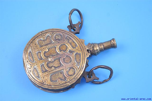 Fine metal Powder Flask – Morocco – Oriental Arms
