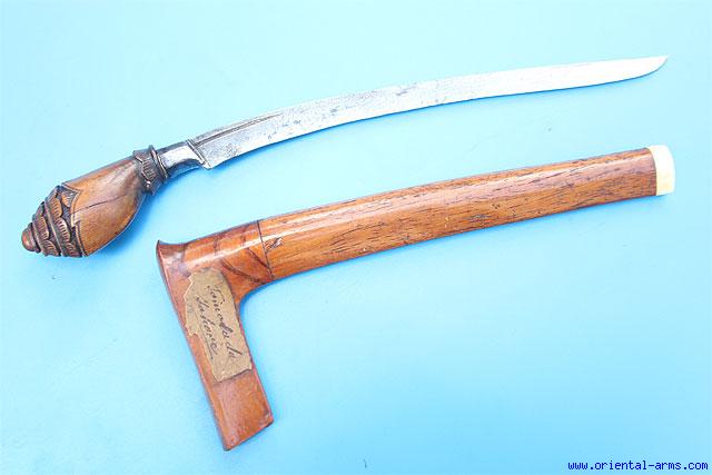 Oriental-arms: Good Small Sewar Dagger, Sumatra