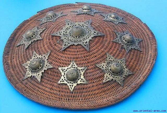 Oriental Arms Big And Rare Rattan Shield Of The Ache Sumatara